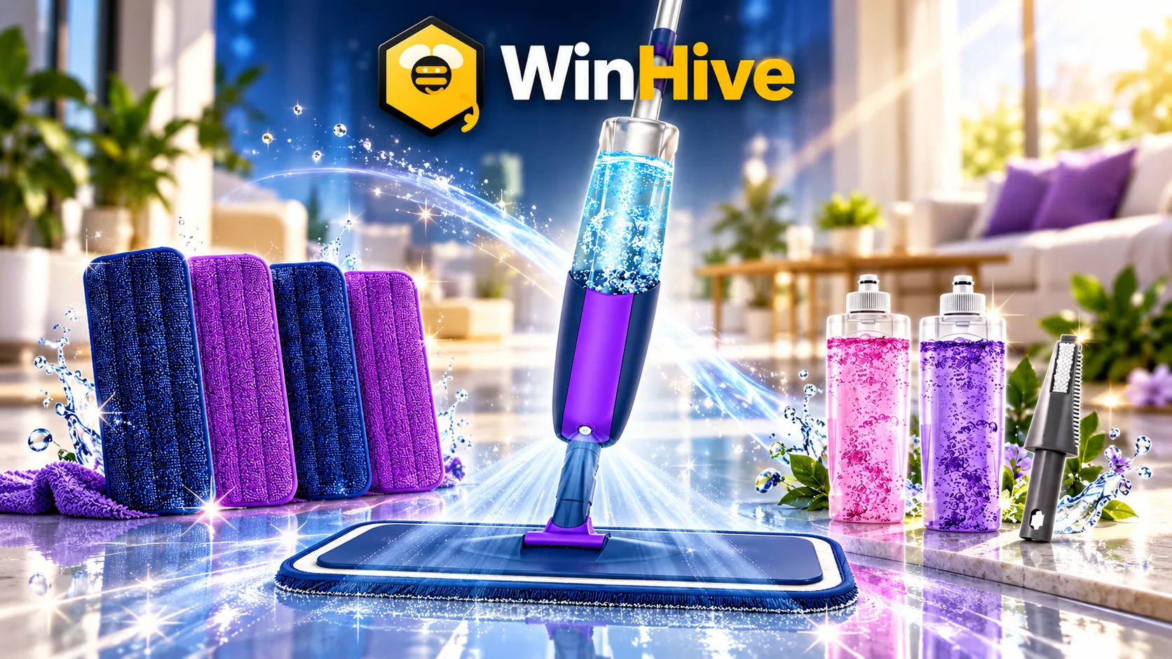 Win a Deluxe Spray Mop Cleaning Bundle ✨ prize