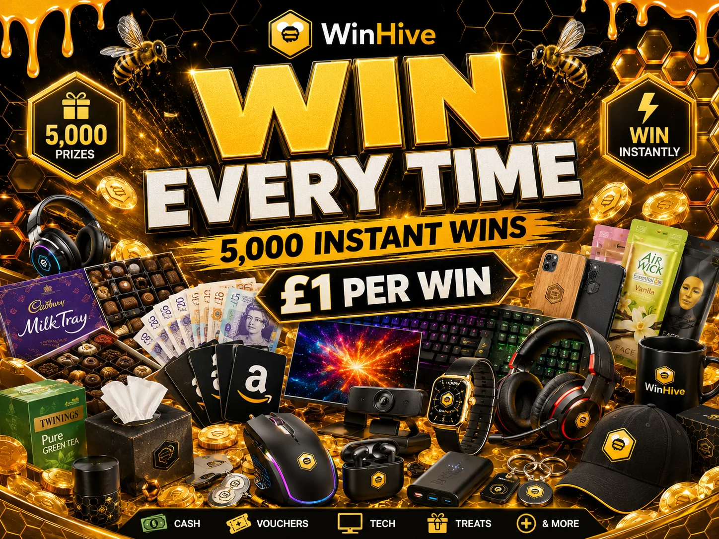 WIN EVERY TIME – 5,000 INSTANT WINS featured competition