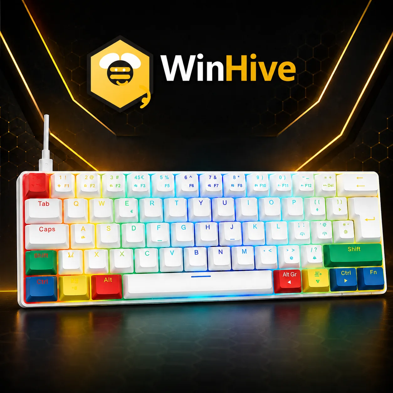 Win a NOS C-450 Mini Pro RGB Mechanical Gaming Keyboard featured competition