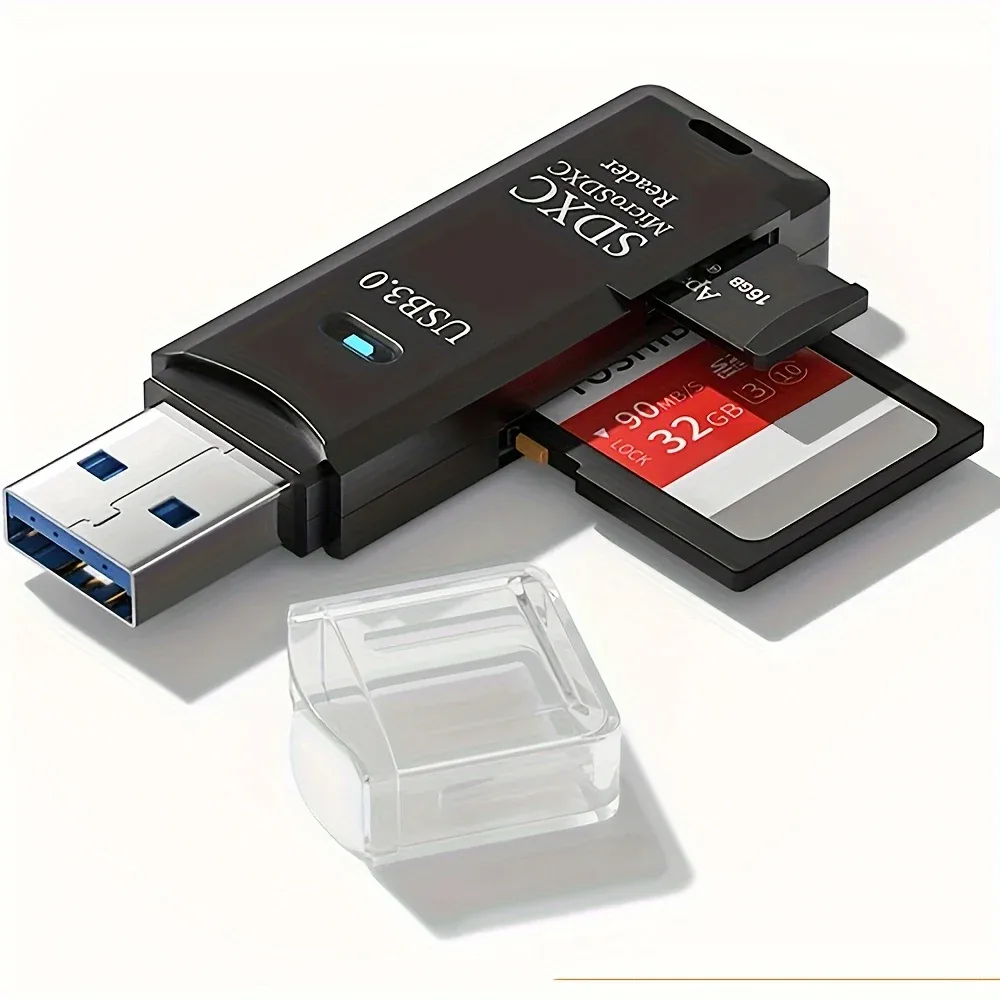USB 3.0 2-in-1 SD Card Reader